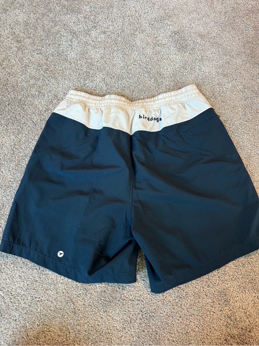Birddogs Navy Shorts with Cream Waistband - Athletic